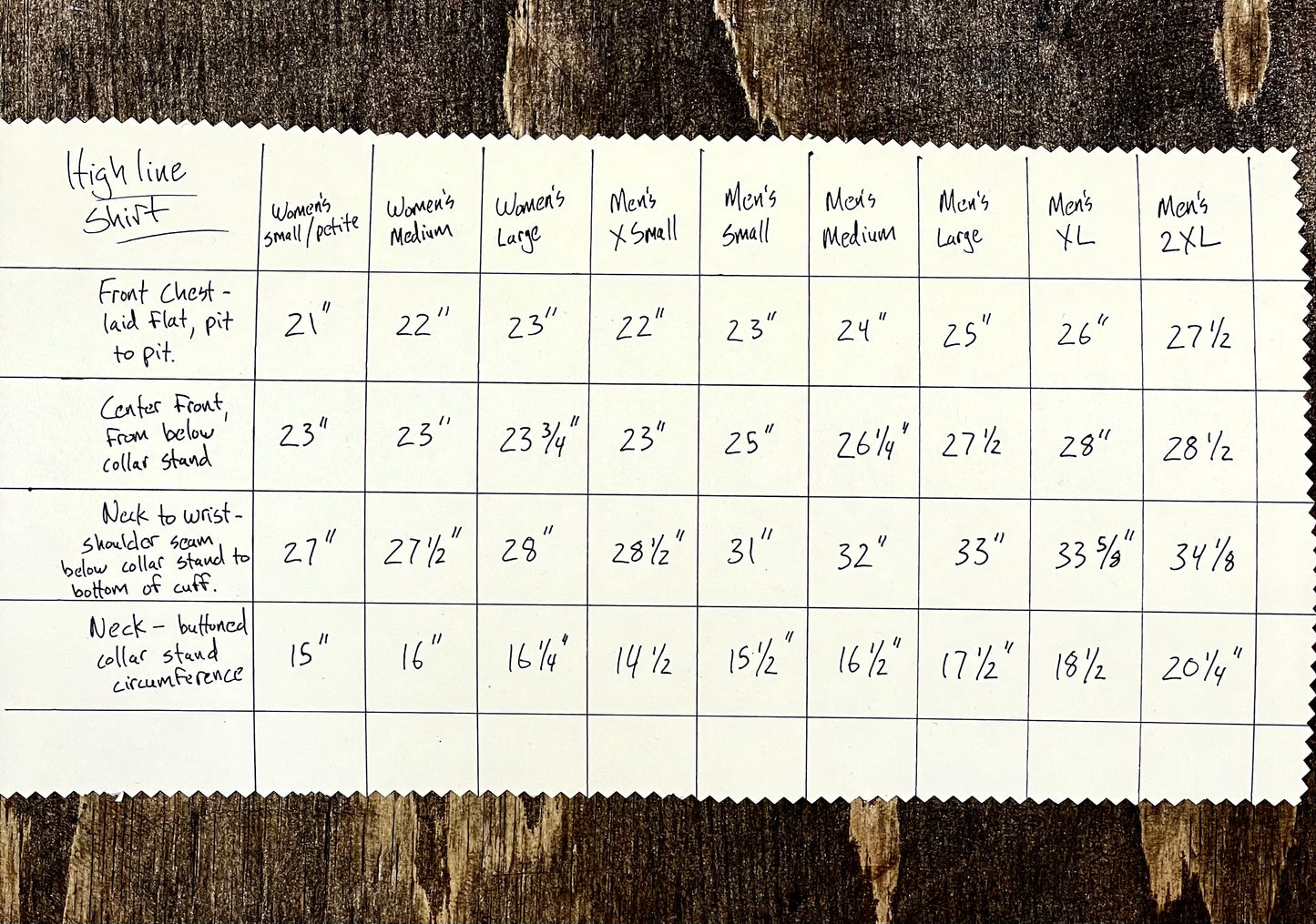 Highline Shirt, Build Your Own