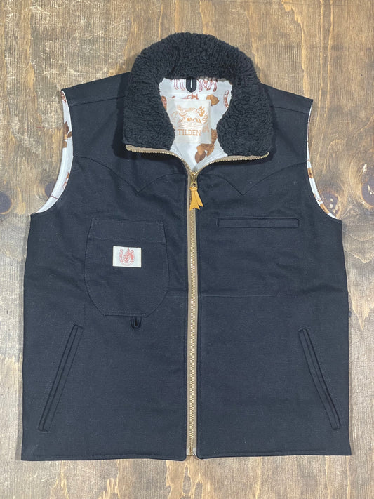 Red Dye Wool Insulated Vest Women’s Small/Medium